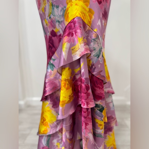 ML Monique Lhuillier Seraphine Satin Maxi Dress - Picture 6 of 15